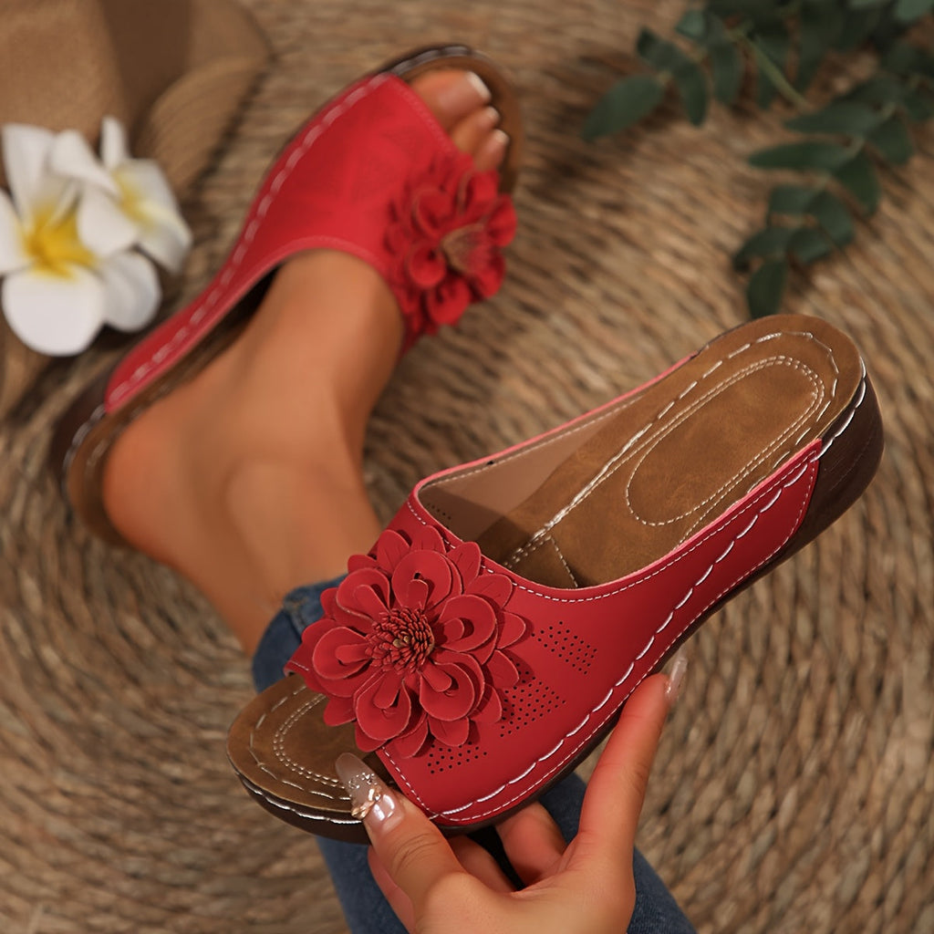 IMOGEN | Floral Accent Slip-On Footwear