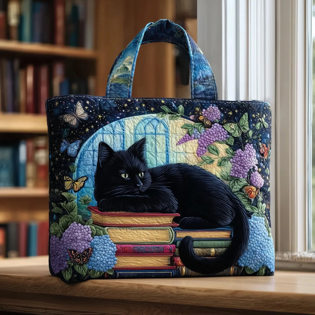 ESME | Artistic Cat Print Tote Handbag