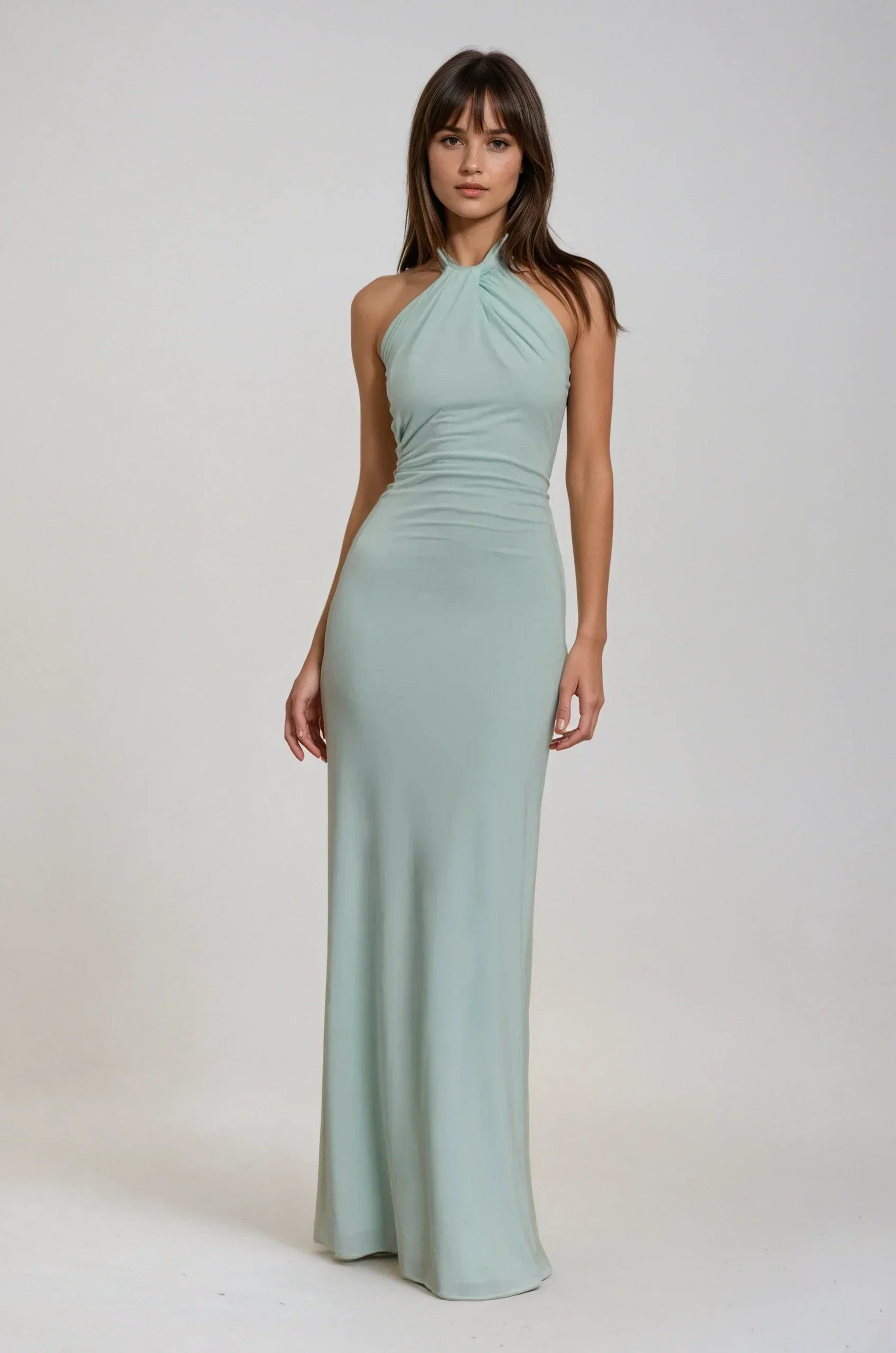 JANA | Elegant Halter Maxi Dress