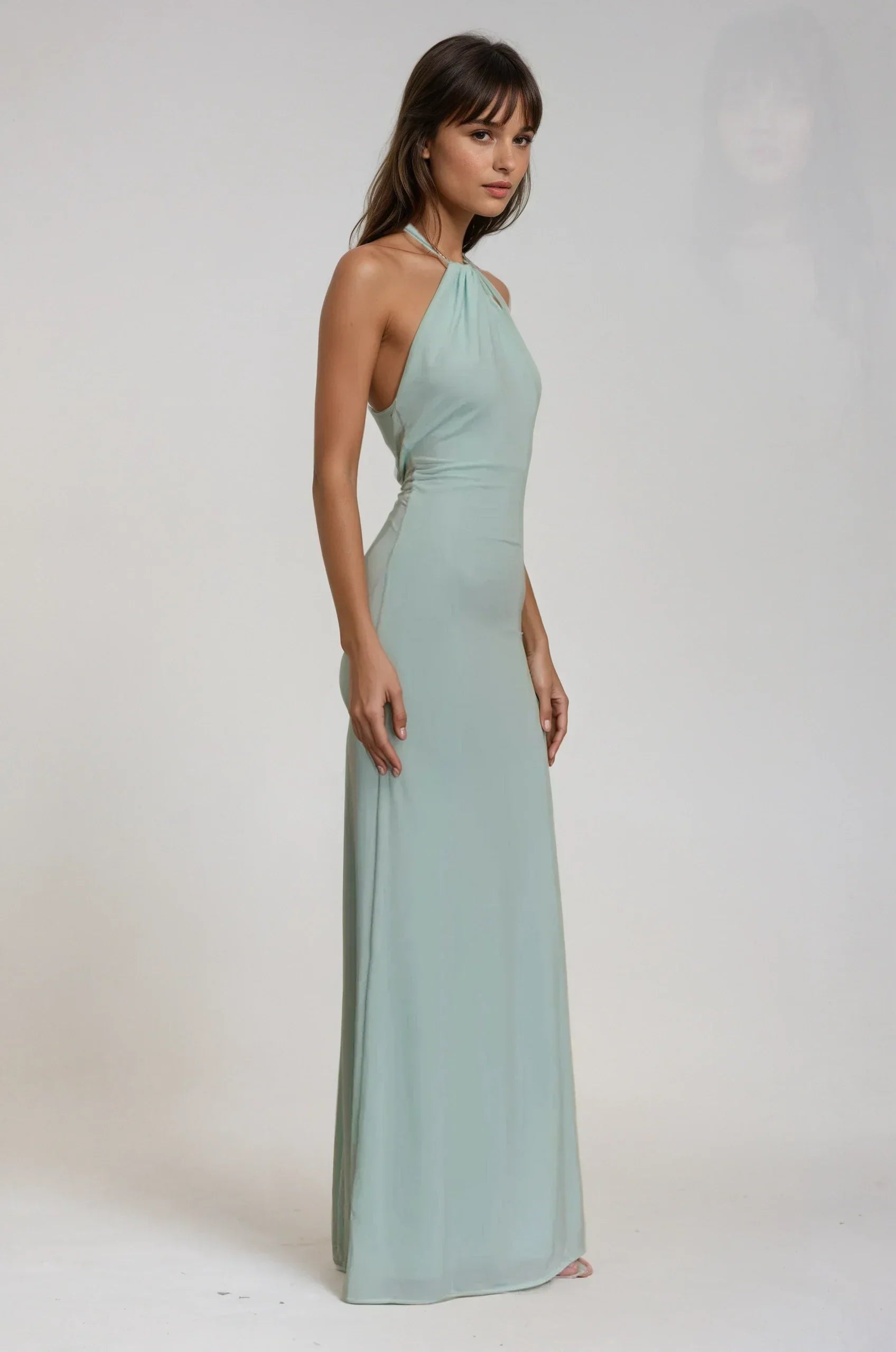 JANA | Elegant Halter Maxi Dress