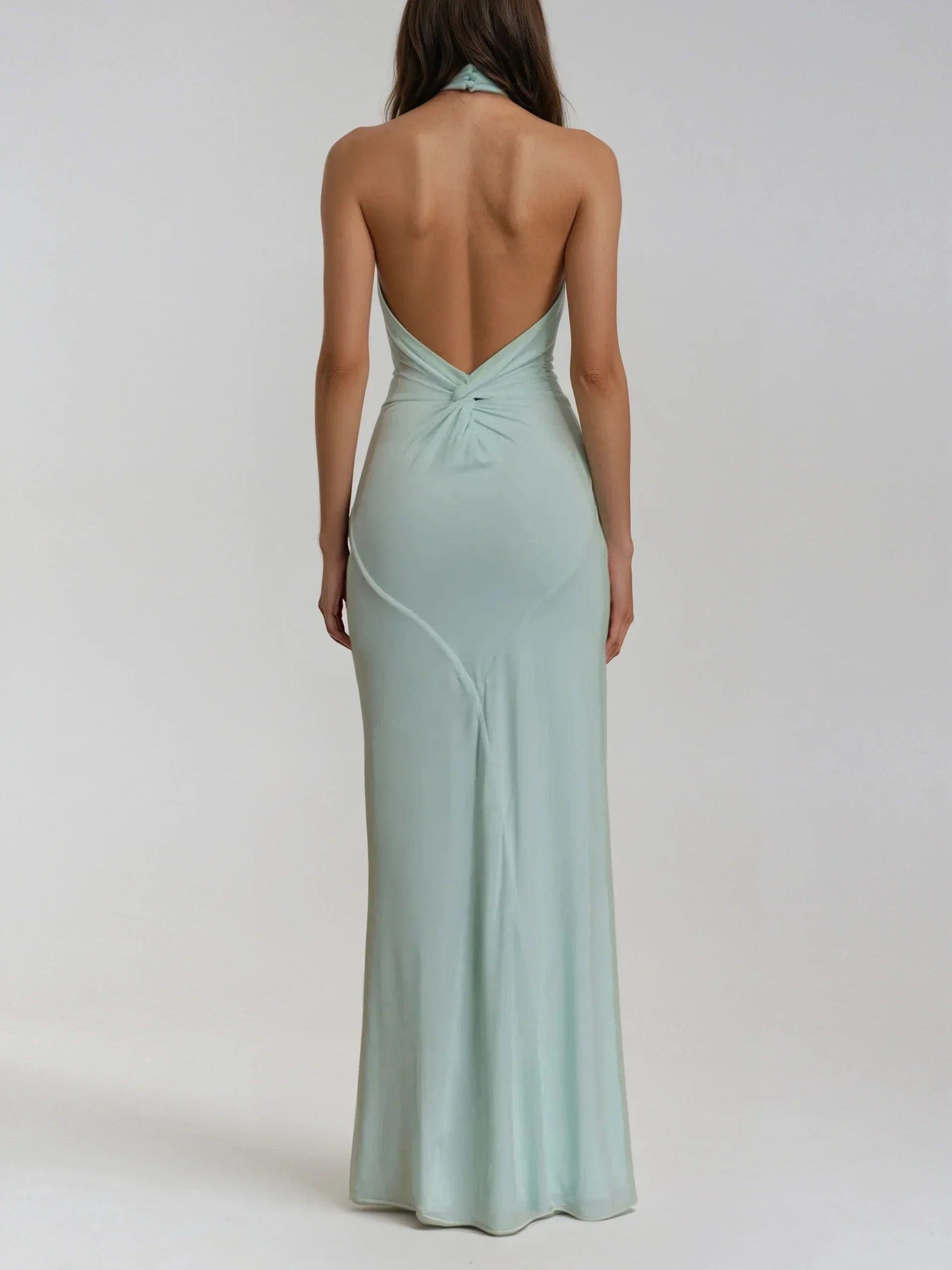 JANA | Elegant Halter Maxi Dress