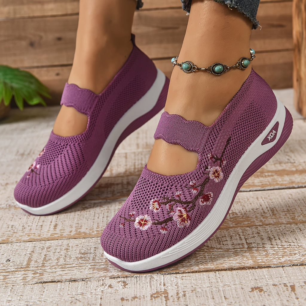GEORGINA | Breathable Floral Comfort Footwear