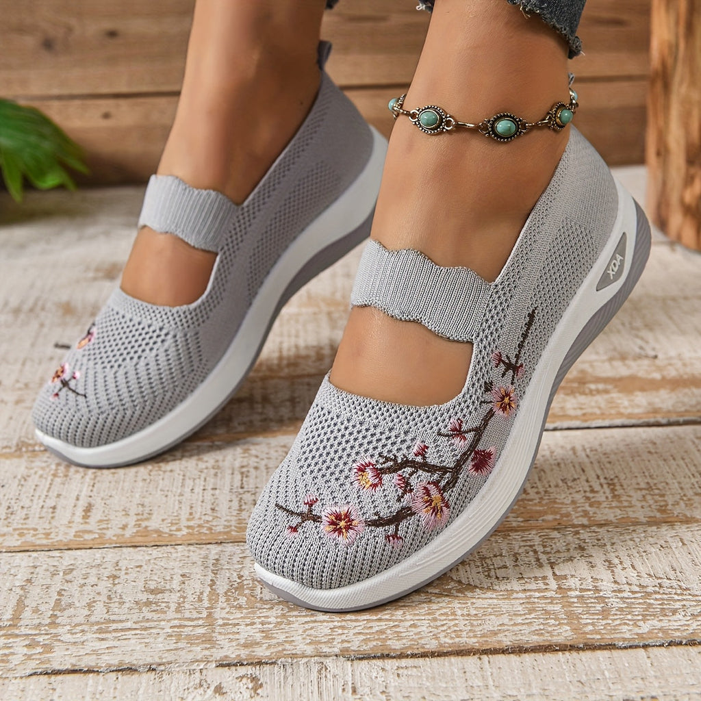 GEORGINA | Breathable Floral Comfort Footwear
