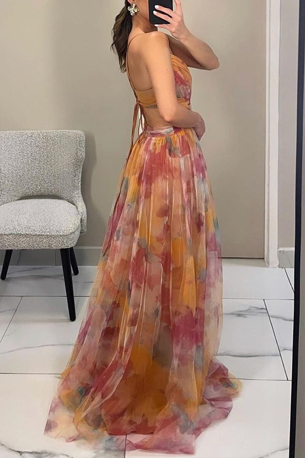 GISELLE | Elegant Chiffon Maxi Dress