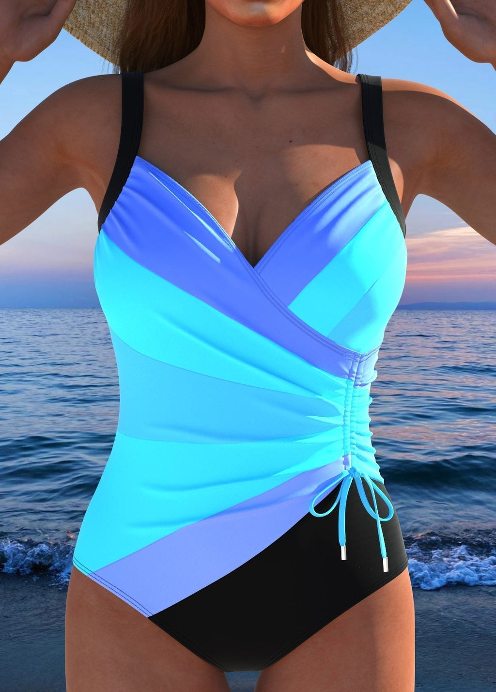 AURORA | Vibrant Wrap One-Piece Swimsuit