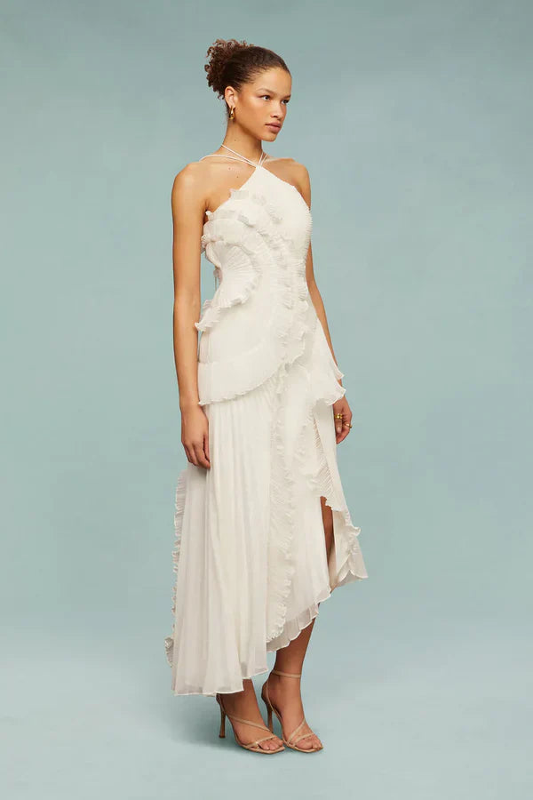 LIYANA | Twisted Ruffle Dress