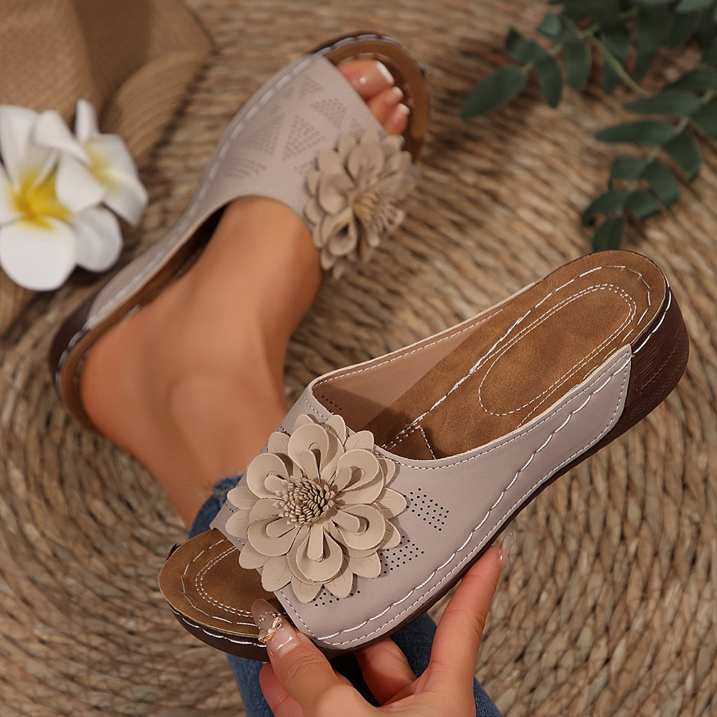 IMOGEN | Floral Accent Slip-On Footwear