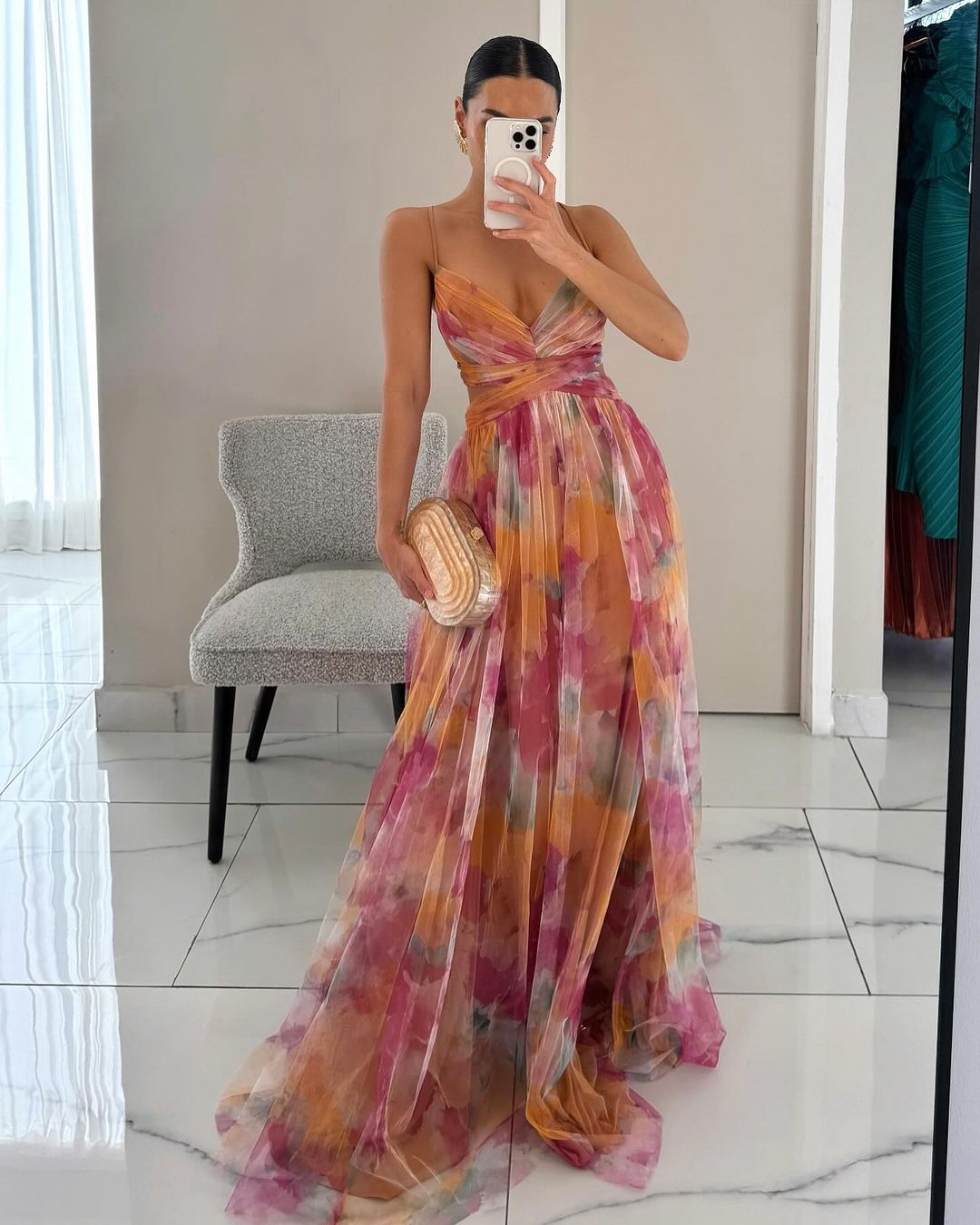 GISELLE | Elegant Chiffon Maxi Dress
