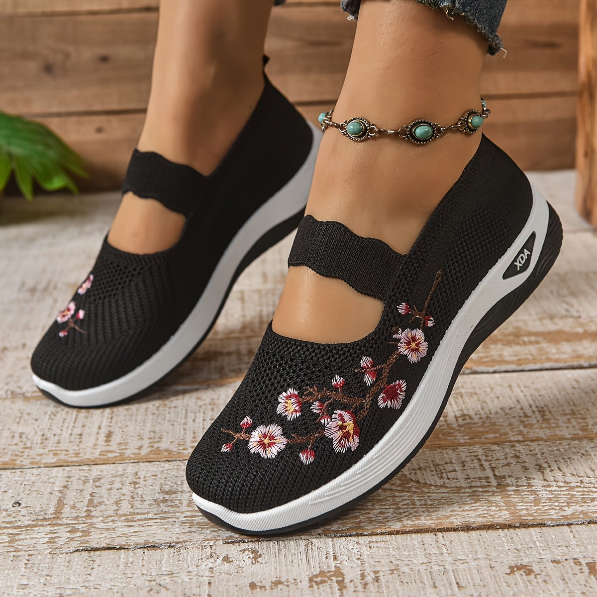 GEORGINA | Breathable Floral Comfort Footwear