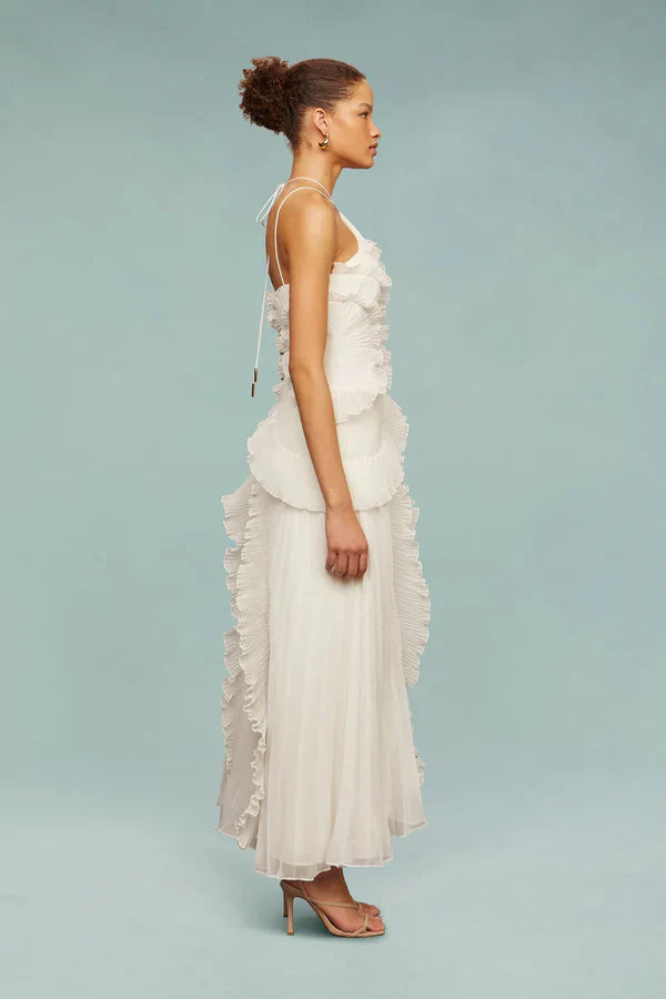 LIYANA | Twisted Ruffle Dress