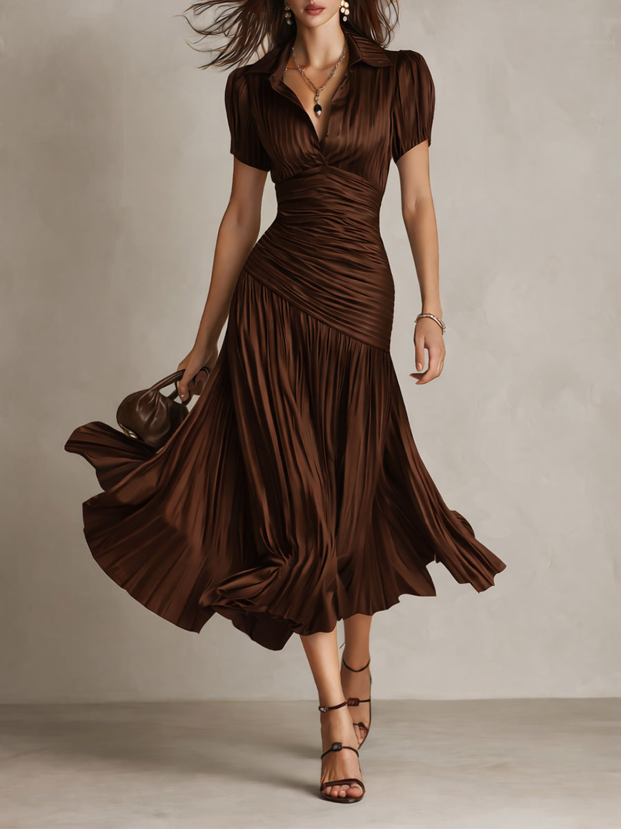 SERAPHINA | Women’s Flowing Button Front Dress