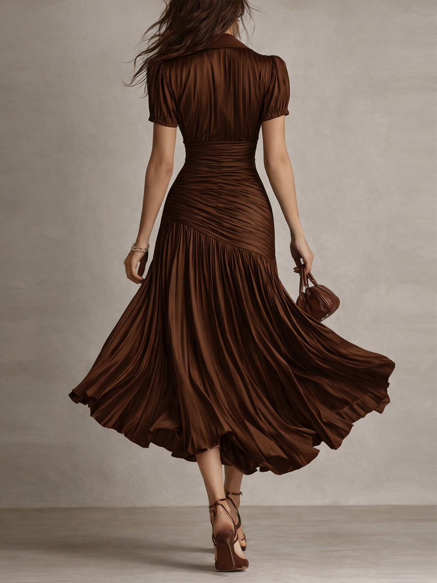 SERAPHINA | Women’s Flowing Button Front Dress