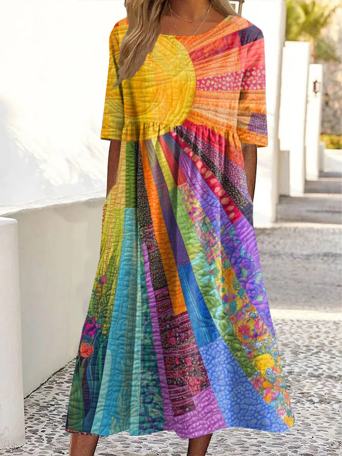 CASSIA | Multicolour Bohemian Dress