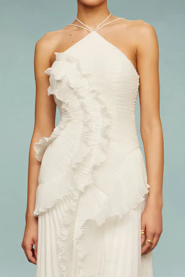 LIYANA | Twisted Ruffle Dress