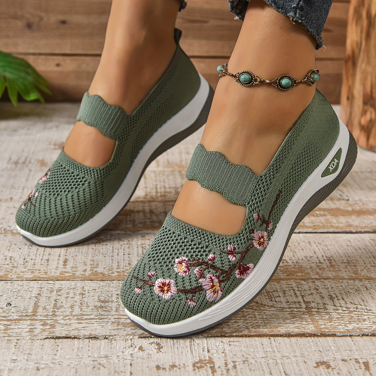 GEORGINA | Breathable Floral Comfort Footwear