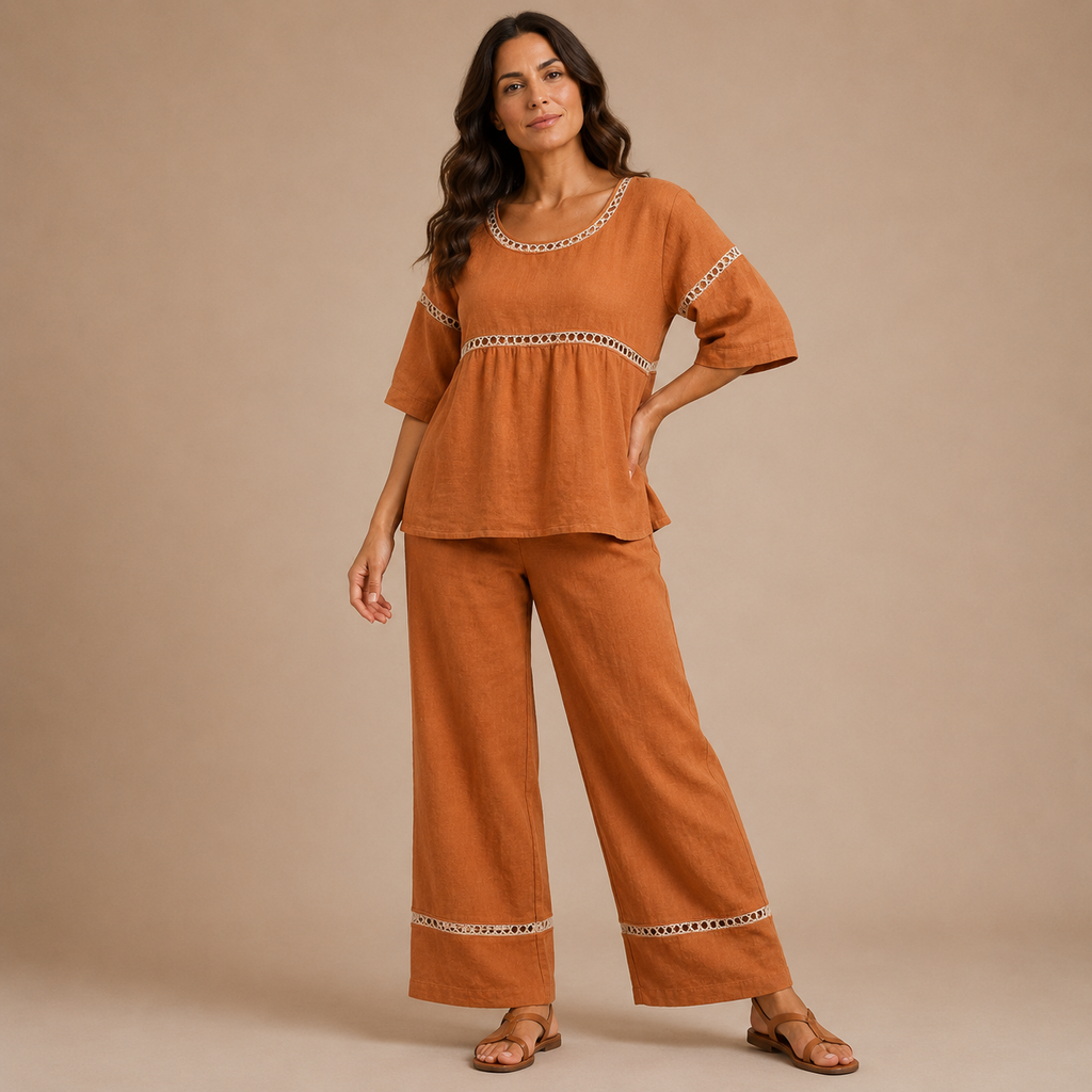 GISELLE | Casual Set with Cutout Details