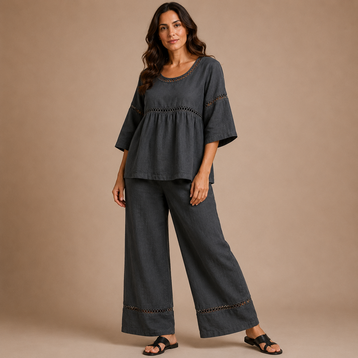 GISELLE | Casual Set with Cutout Details