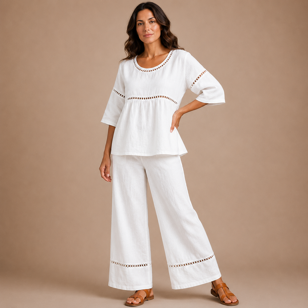 GISELLE | Casual Set with Cutout Details
