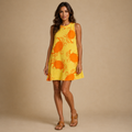 EMILY | Printed Sleeveless A-Line Mini Dress