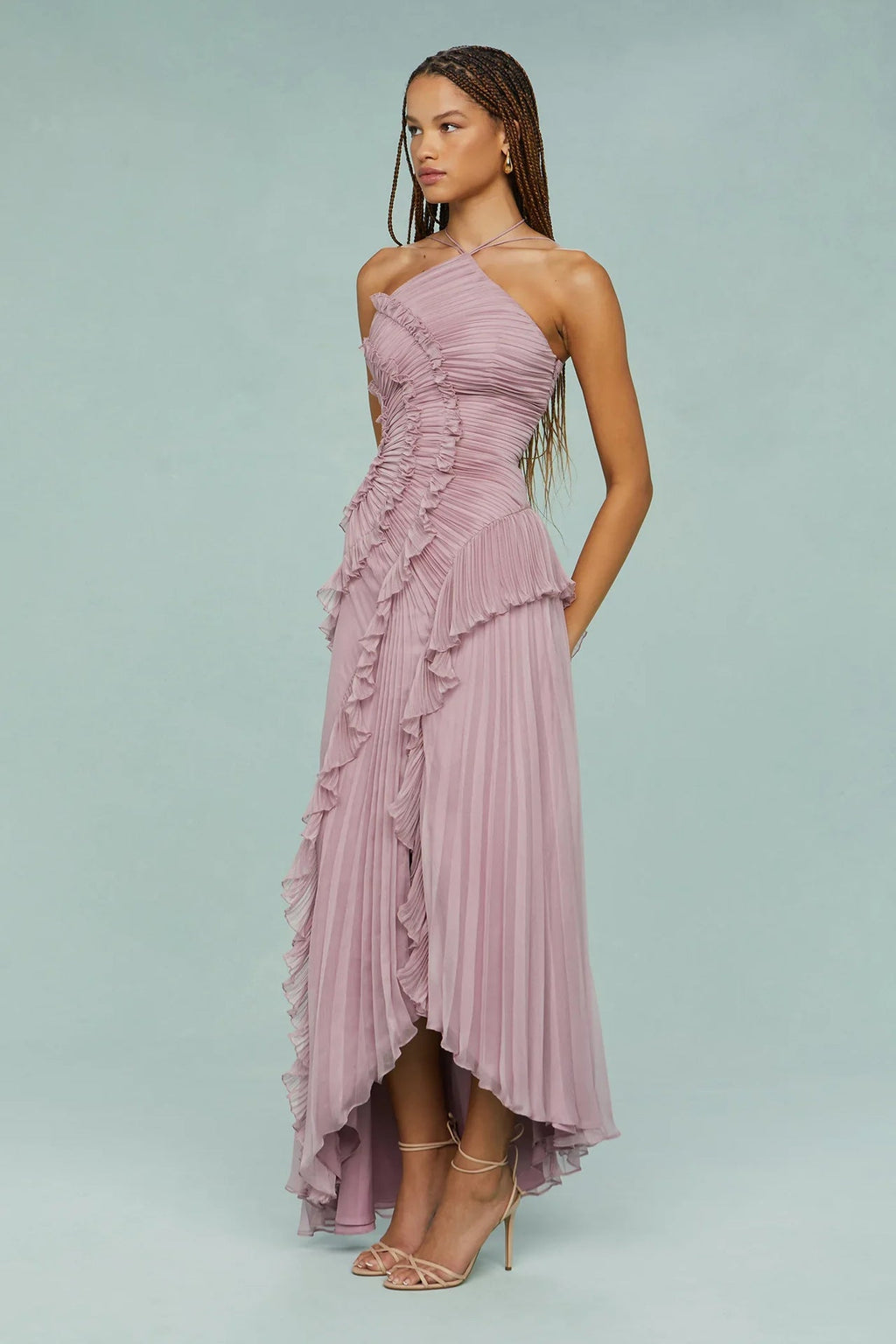 LIYANA | Twisted Ruffle Dress