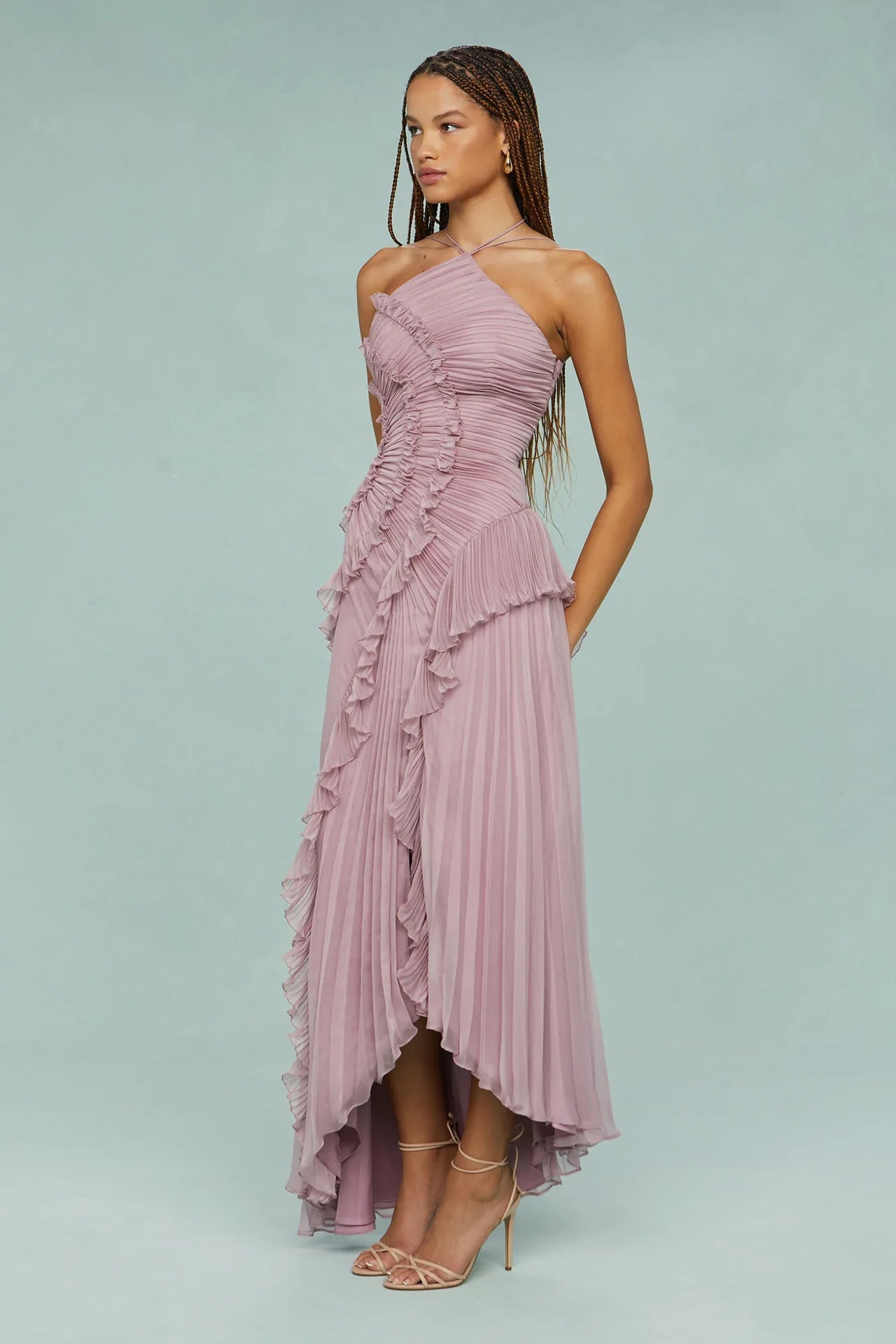 LIYANA | Twisted Ruffle Dress