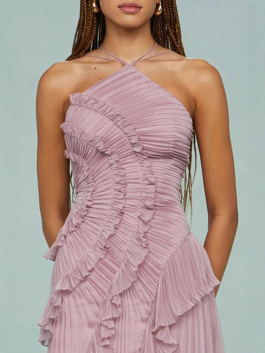 LIYANA | Twisted Ruffle Dress