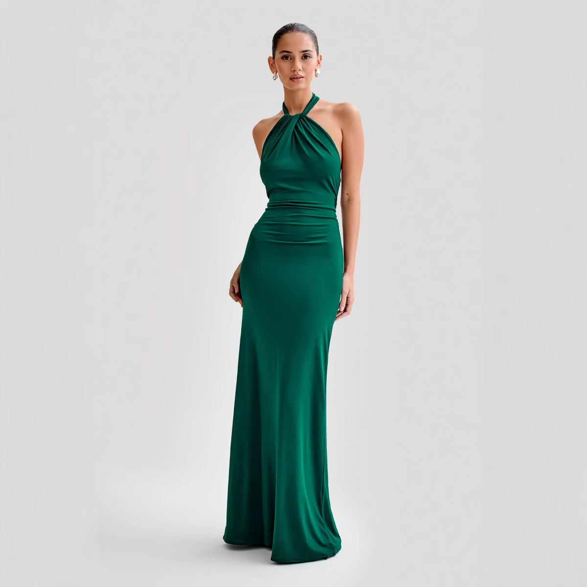 JANA | Elegant Halter Maxi Dress