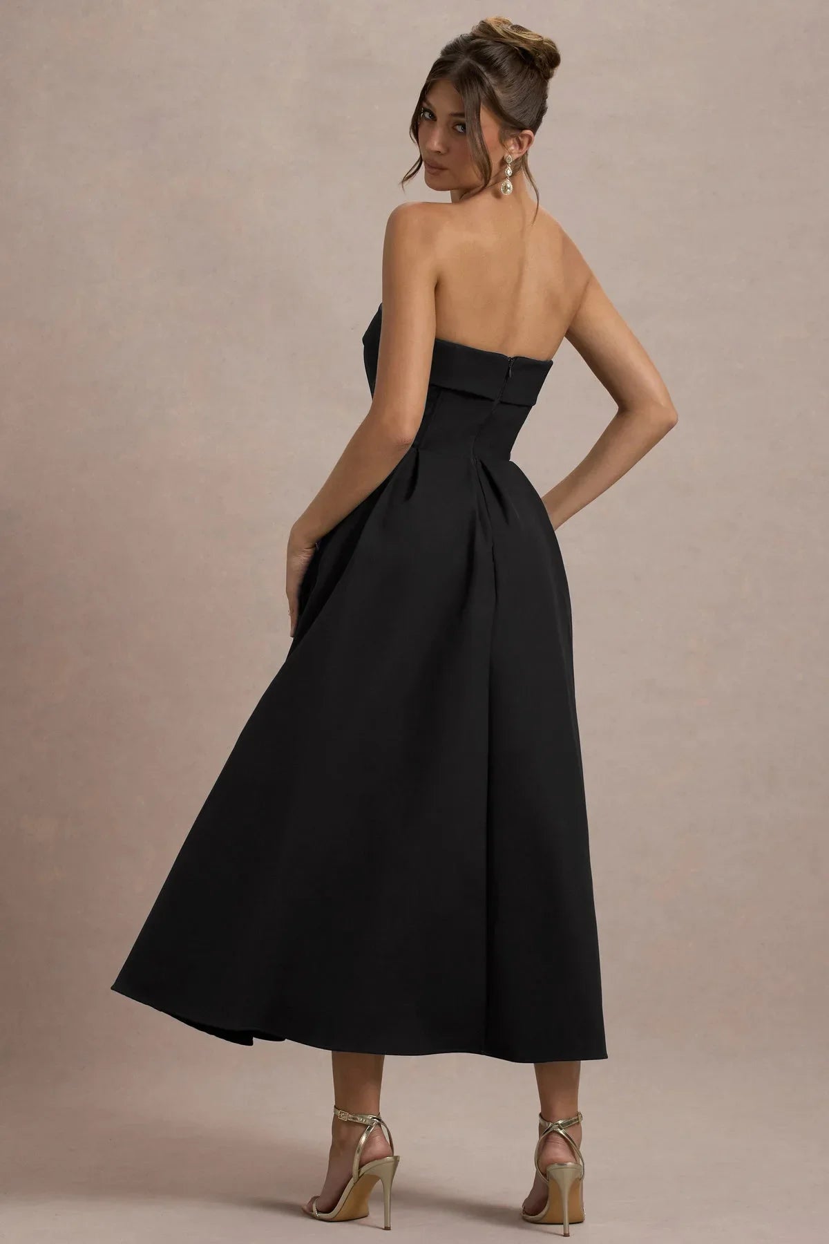 ANNE | Chic Off-Shoulder Midi Dress