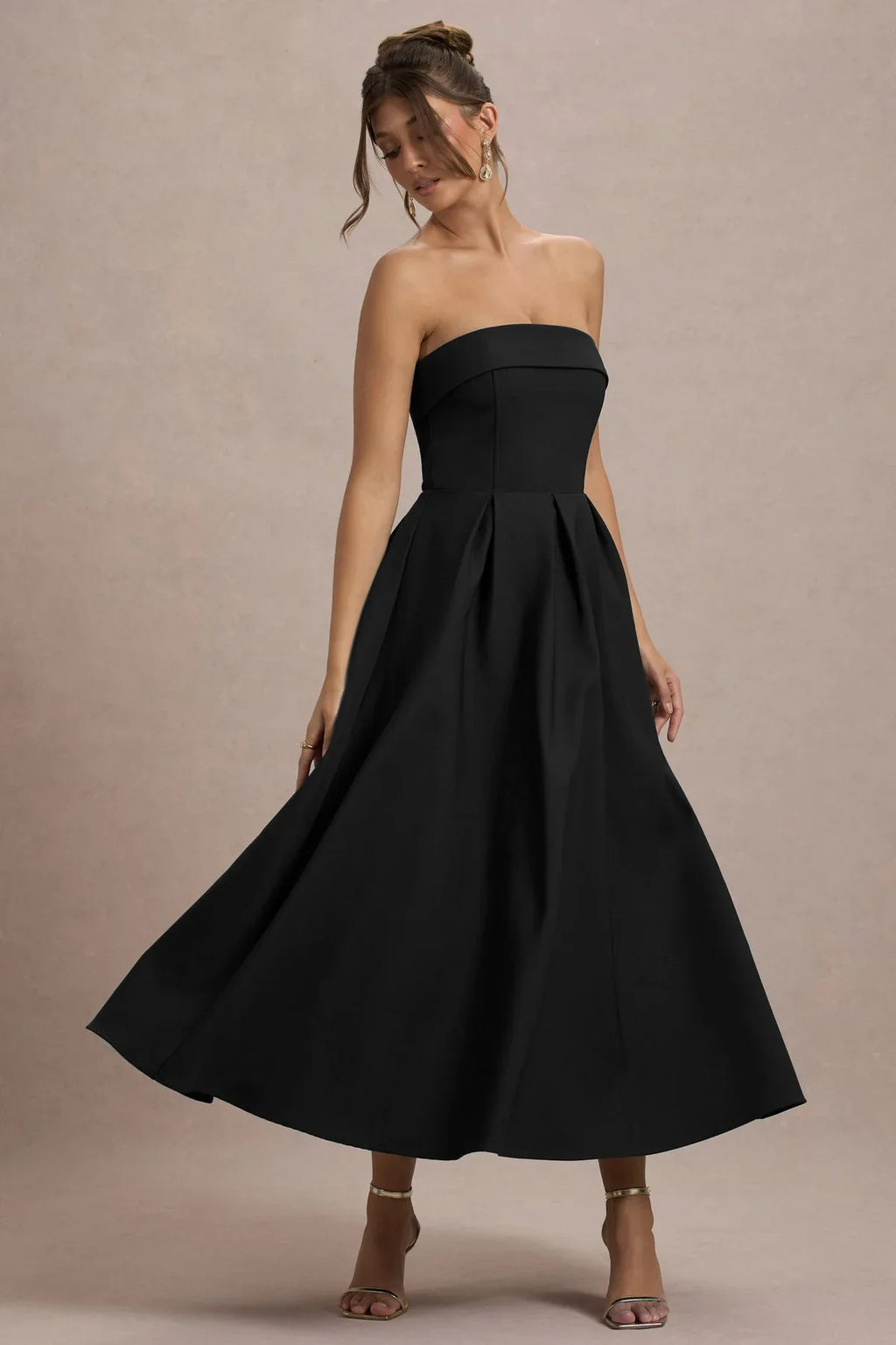 ANNE | Chic Off-Shoulder Midi Dress