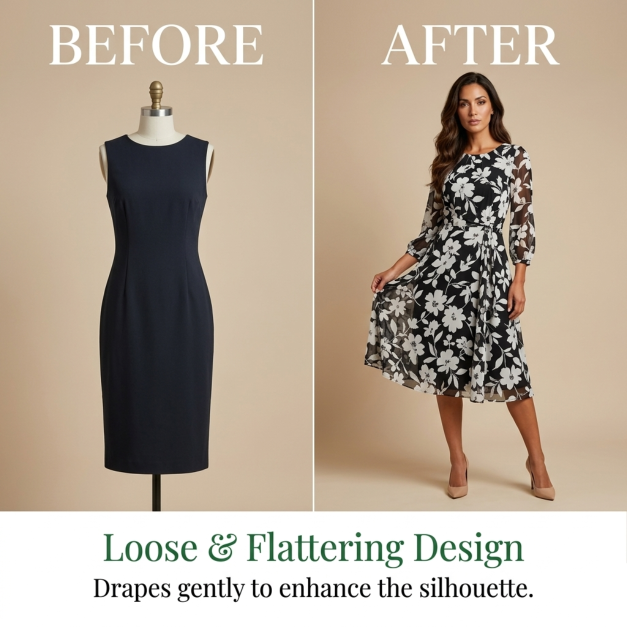 HARPER | Elegant Sheer Floral Dress