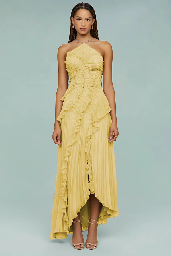 LIYANA | Twisted Ruffle Dress
