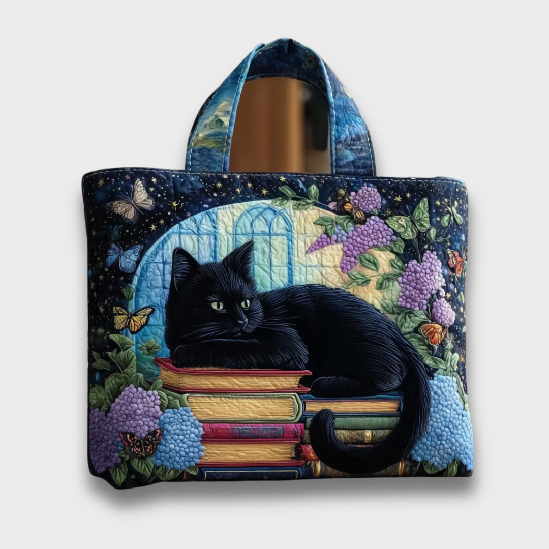 ESME | Artistic Cat Print Tote Handbag