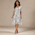 HARPER | Elegant Sheer Floral Dress
