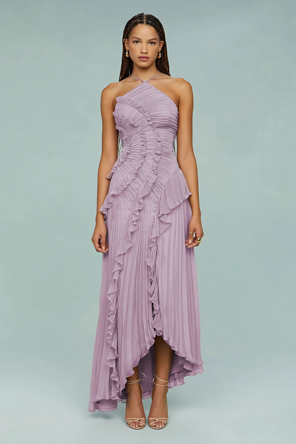 LIYANA | Twisted Ruffle Dress