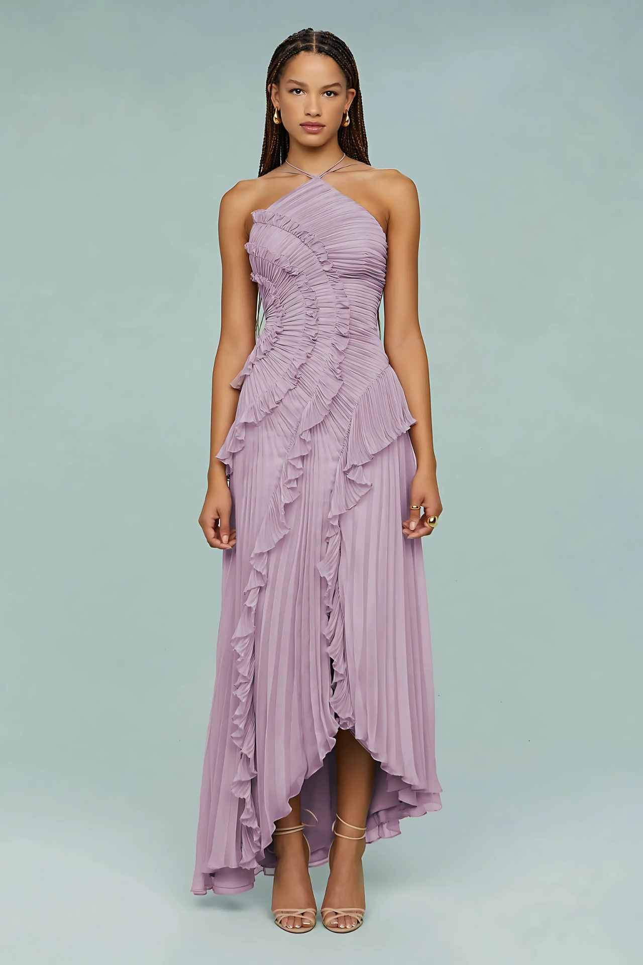 LIYANA | Twisted Ruffle Dress