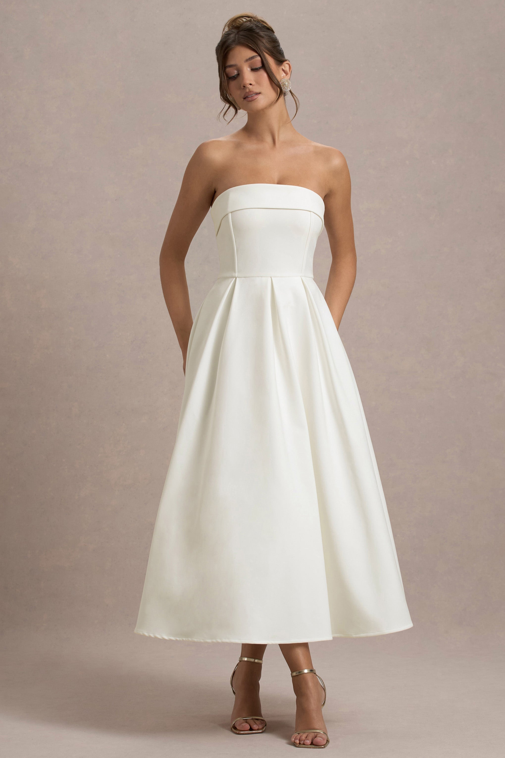 ANNE | Chic Off-Shoulder Midi Dress