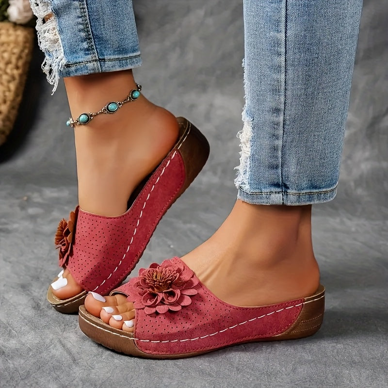 IMOGEN | Floral Accent Slip-On Footwear