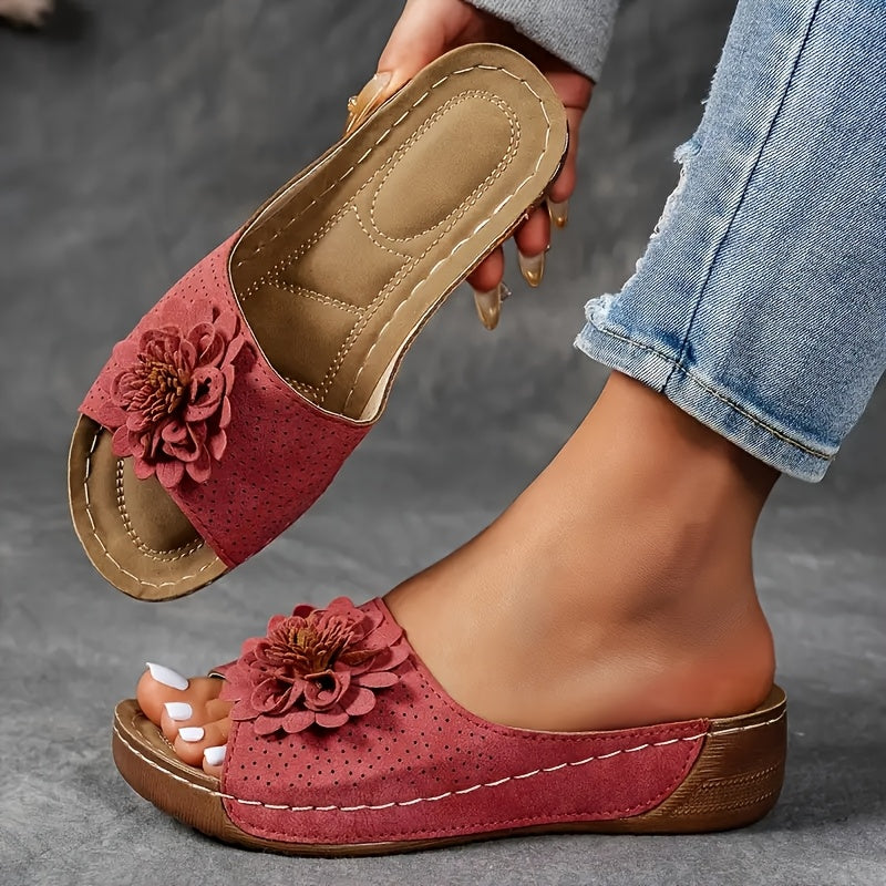 IMOGEN | Floral Accent Slip-On Footwear