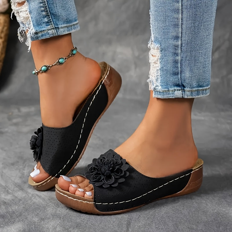 IMOGEN | Floral Accent Slip-On Footwear