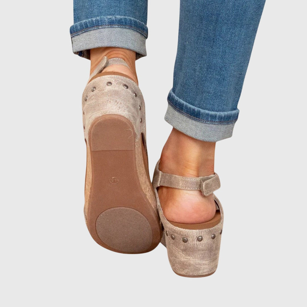 MATILDA | Peep Toe Wedge Comfort Sandals