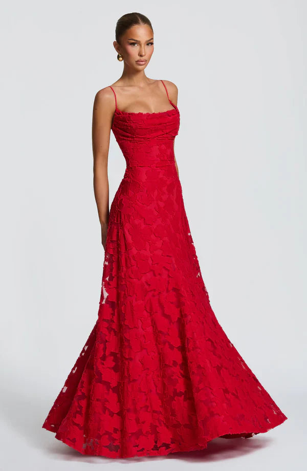 SOFIA | Graceful Lace Maxi Gown