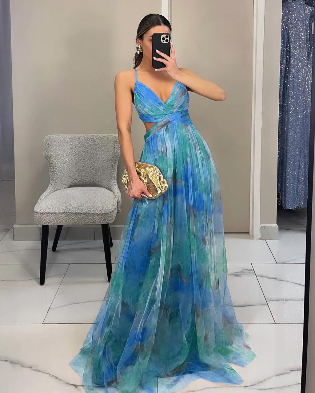 GISELLE | Elegant Chiffon Maxi Dress