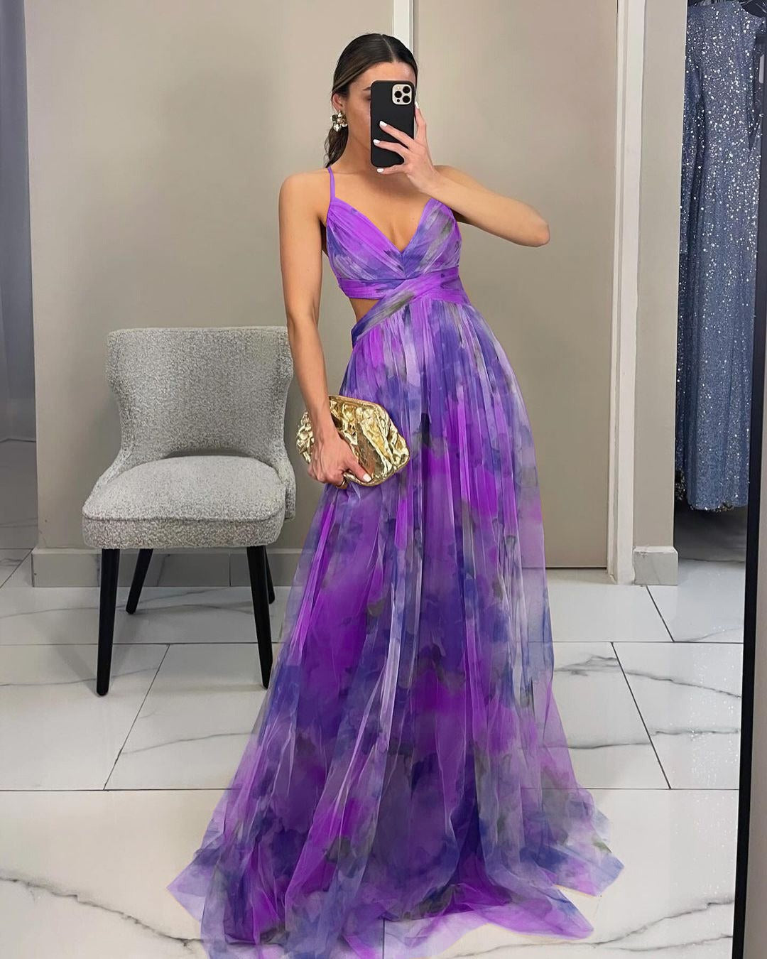 GISELLE | Elegant Chiffon Maxi Dress