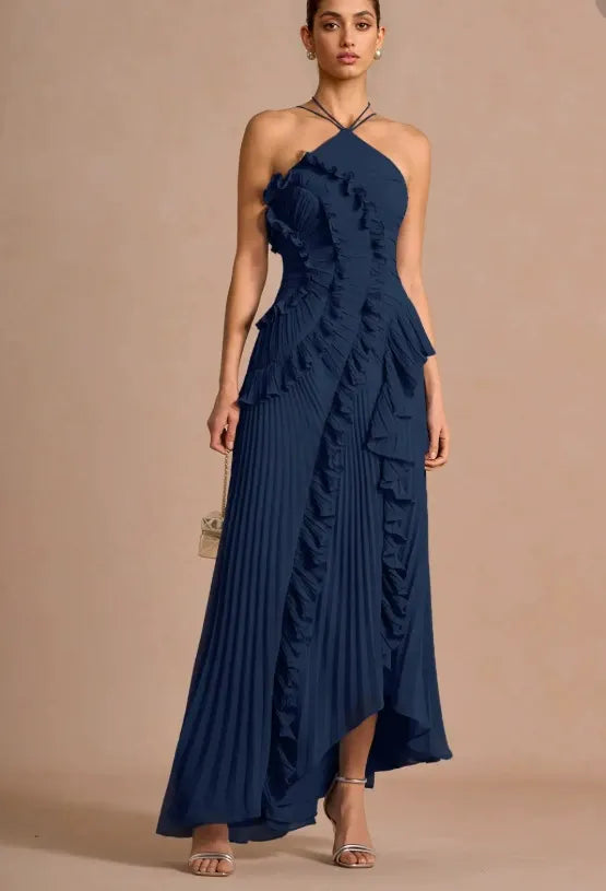 LIYANA | Twisted Ruffle Dress