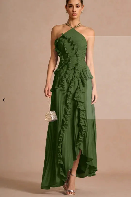 LIYANA | Twisted Ruffle Dress