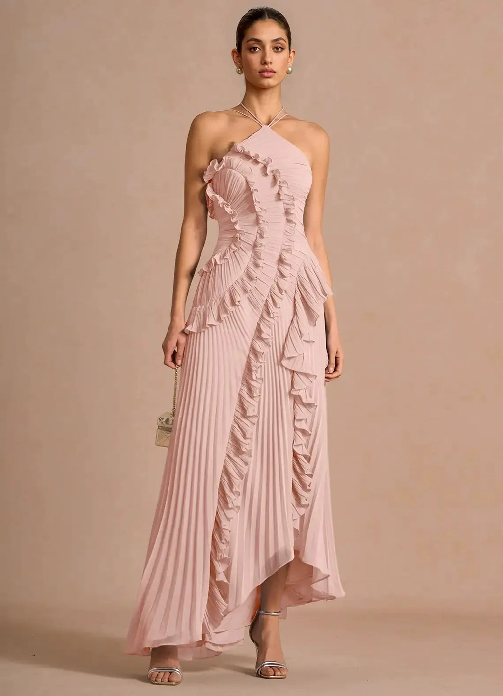 LIYANA | Twisted Ruffle Dress