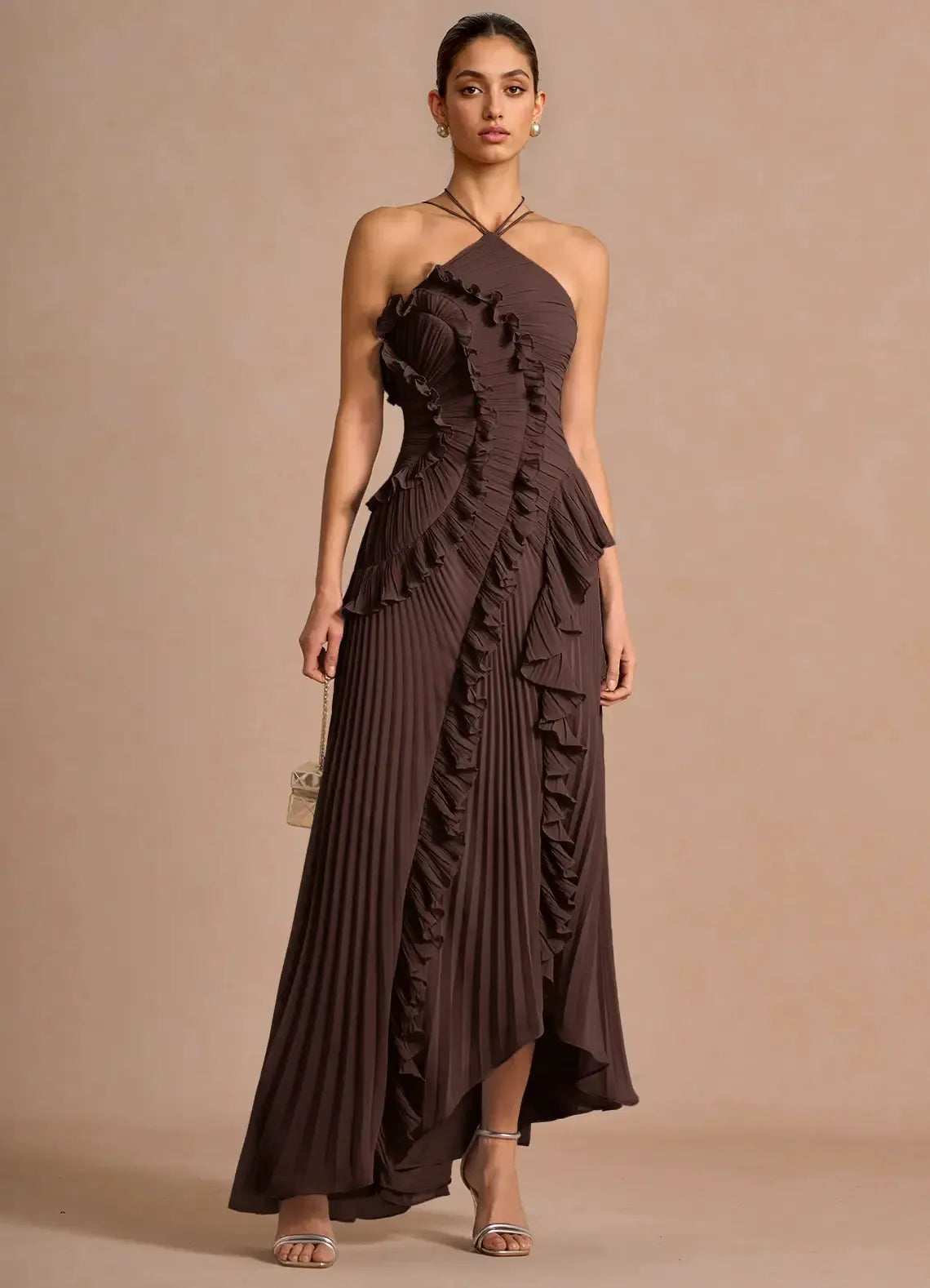 LIYANA | Twisted Ruffle Dress