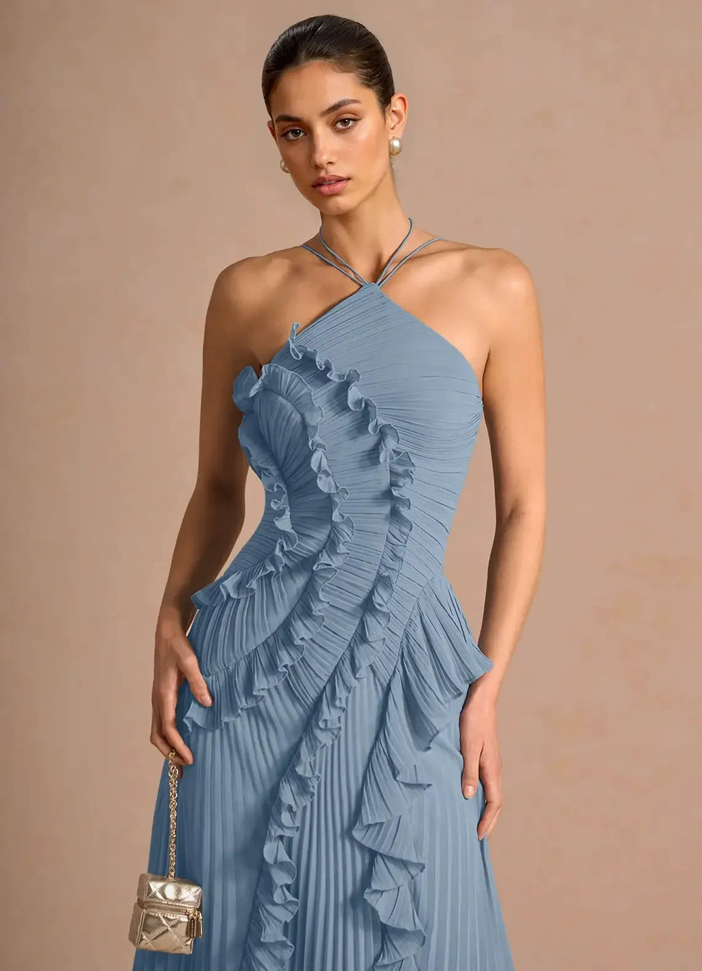 LIYANA | Twisted Ruffle Dress