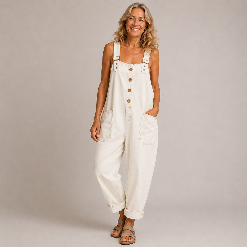 Lora™ - Vintage-style Denim Overalls