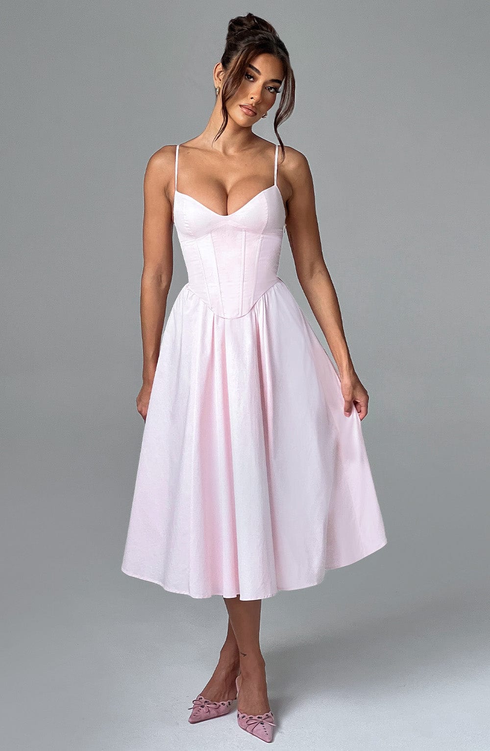 MAILEEN | Chic Corset-Style Midi Dress